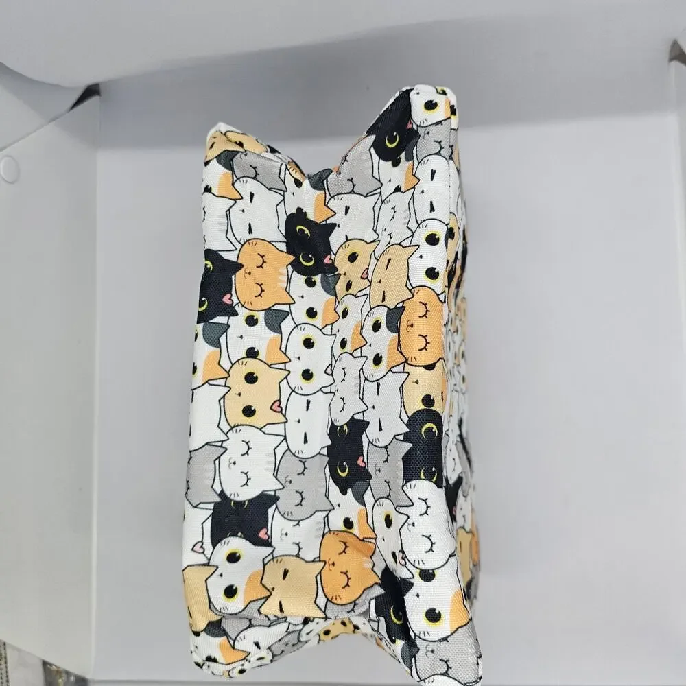 YORWPEX Cute Cat Insulated Lunch Bag Cooler Tote School Work NEW